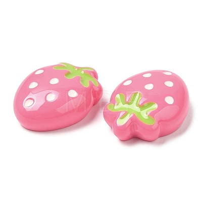 Opaque Resin Fruit Cabochons RESI-G072-02E-1