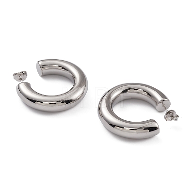 304 Stainless Steel Stud Earrings for Women EJEW-G346-07E-P-1