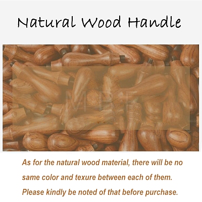 DIY Wood Wax Seal Stamp AJEW-WH0131-152-1