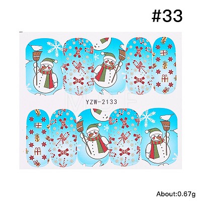 Christmas Series Nail Art Full-Cover Sticker MRMJ-Q058-2133-1