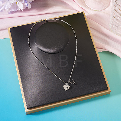 1Pc 304 Stainless Steel Cable Chain Necklaces NJEW-TA0001-24V-1