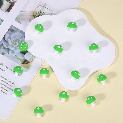 20Pcs Mushroom Silicone Focal Beads JX901F-1