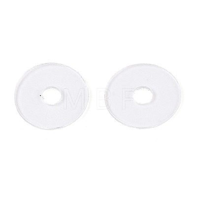 50Pcs Transparent PVC Insulating Gaskets PVC-T006-8mm-01-1