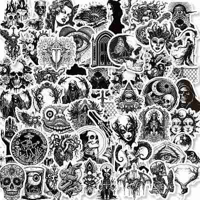 Skull Stickers Self-Adhesive Stickers PW-WG34255-01-1