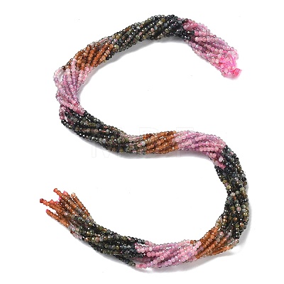 Gradient Color Natural Colorful Tourmaline Beads Strands LS-G-ONLY-T-A07-01-1