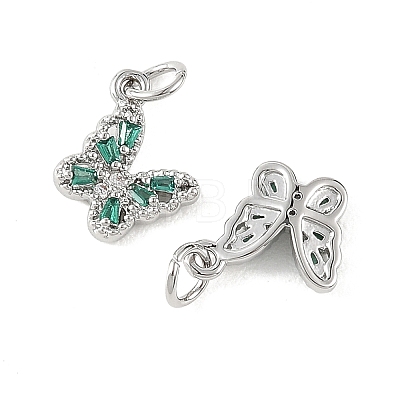 SHEGRACE Brass Micro Pave Cubic Zirconia Charms XGRQ5K925-628P-G-1