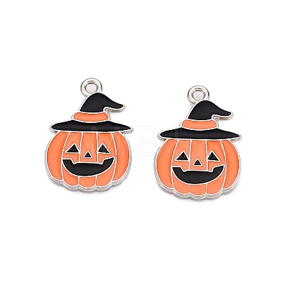 Halloween Theme Alloy Enamel Pendants ENAM-T020-08A-1