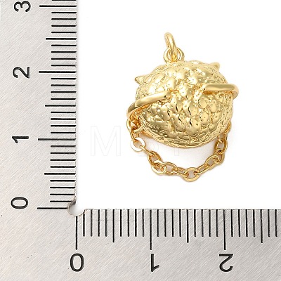 Brass Micro Pave Cubic Zirconia Pendants KK-A228-01G-1