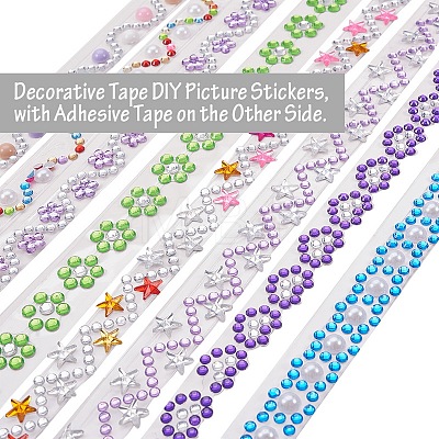 Decorative Self Adhesive Tape DIY Picture Stickers DIY-Q002-M-B-1