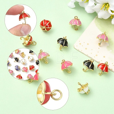 5Pcs Real 18K Gold Plated Brass Charms KK-YW0004-23-1