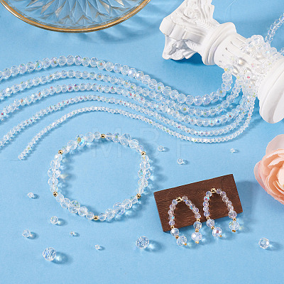 11 Strands 11 Styles Electroplate Glass Beads Strands EGLA-TA0003-02-1