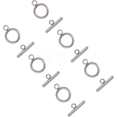 Unicraftale 304 Stainless Steel Toggle Clasps STAS-UN0002-24P-1