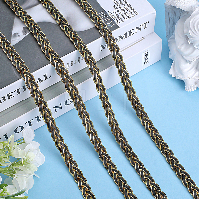 Polyester Fried Dough Twist Lace Ribbon OCOR-WH0078-107B-1