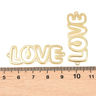 Brass Hollow Connector Charm KK-F931-28B-G-1