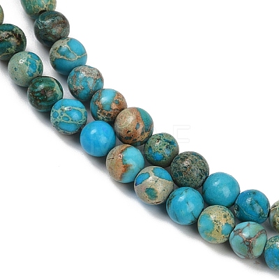 Dyed Natural Regalite/Imperial Jasper/Sea Sediment Jasper Beads Strands G-B124-C04-10-1