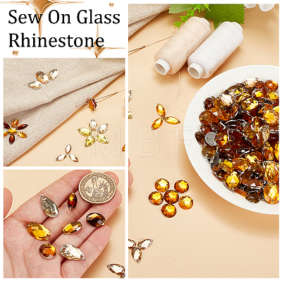 Acrylic Sew on Rhinestone DIY-GA0007-02C-1
