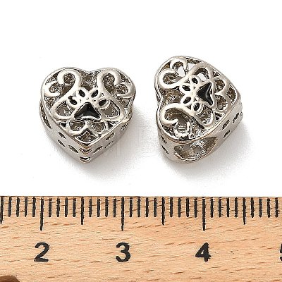 Alloy Enamel European Beads FIND-Q115-11P-01-1