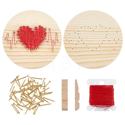 1Bag DIY String Art Kits DJEW-WR0001-22B-1