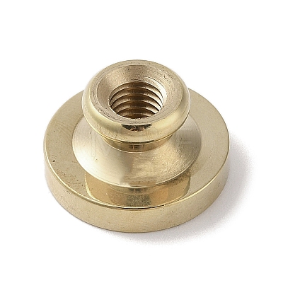 Golden Tone Wax Seal Brass Stamp Head DIY-B079-01G-H-1