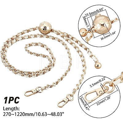 PU Leather Bag Strap Chains AJEW-WH0176-85C-1