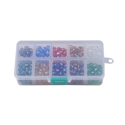 10 Colors Glass Beads EGLA-JP0001-01-8mm-1