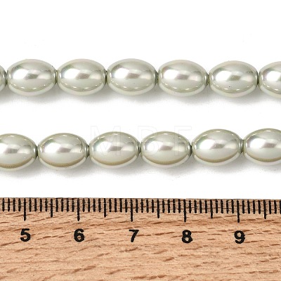 Electroplated Shell Pearl Beads Strands BSHE-B008-07A-1