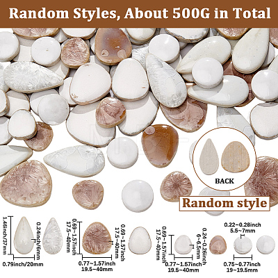 500G 4 Styles Porcelain Mosaic Tiles PORC-SP0001-19-1