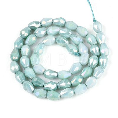 Anti-Tarnish Electroplate Glass Beads Strands GLAA-T025-13A-03-1