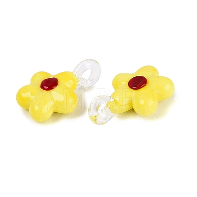 Handmade Lampwork Pendants LAMP-Q039-21B-1