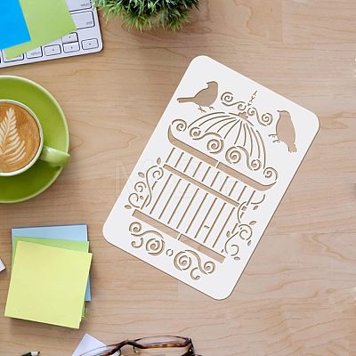 Large Plastic Reusable Drawing Painting Stencils Templates DIY-WH0202-196-1