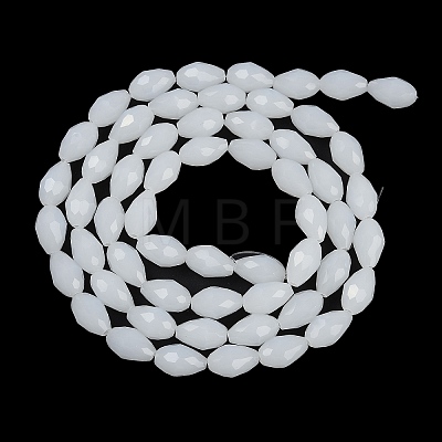 Electroplate Imitation Jade Glass Beads Strands EGLA-N013-J6mm-D03-1