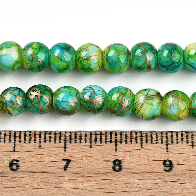 Baking Paint Glass Beads X1-DGLA-N003-6mm-B04-1
