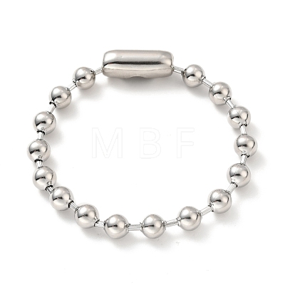 304 Stainless Steel Ball Chain Necklace & Bracelet Set STAS-D181-02P-01D-1
