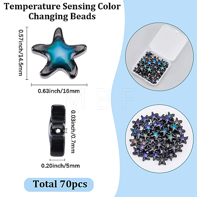 50Pcs Glass Beads GLAA-SC0003-45-1