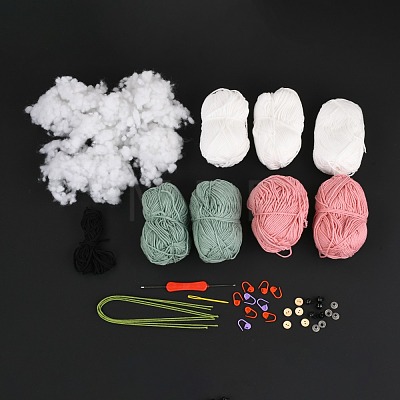 DIY Rabbit Doll Crochet Kit DIY-I053-04-1