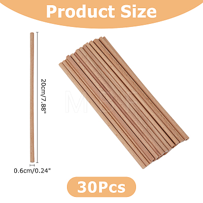 Wood Craft Sticks WOOD-WH0125-11C-1