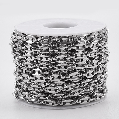 304 Stainless Steel Coffee Bean Chains STAS-R100-24-1