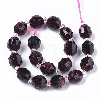 Natural Garnet Beads Strands G-R462-02-1