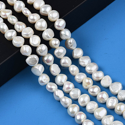 Natural Cultured Freshwater Pearl Beads Strands PEAR-N014-08A-1