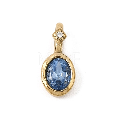 Birthstone Glass Pendants GL-CBA6A9C-01G-C-1