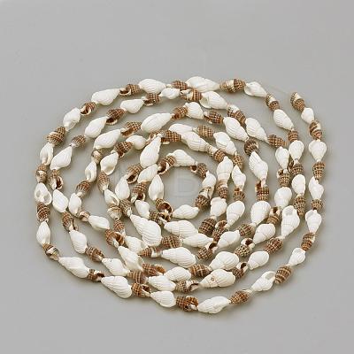 Natural Sea Shell Beads Strands SSHEL-R043-06-1