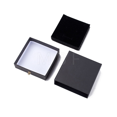 Square Paper Drawer Jewelry Set Box CON-C011-03A-01-1
