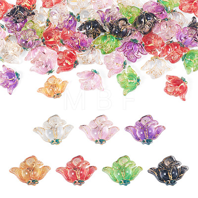 50Pcs Translucent Resin Cabochons RESI-TA0005-66-1