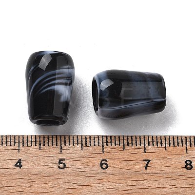 Two Tone Acrylic Beads OACR-S042-03B-1