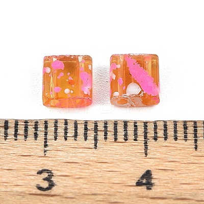 2-Hole Transparent Glass Seed Beads SEED-S023-30C-14-1