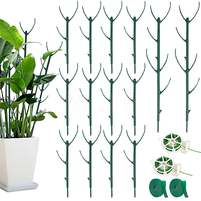 10Pcs Plastic Gardening Plant Support Frame AJEW-WH0596-923-1
