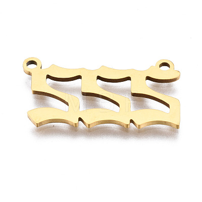 201 Stainless Steel Pendant Links STAS-S110-115G-02-1