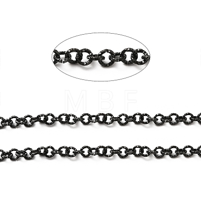 Ion Plating(IP) 304 Stainless Steel Textured Cable Chains STAS-B040-02B-1