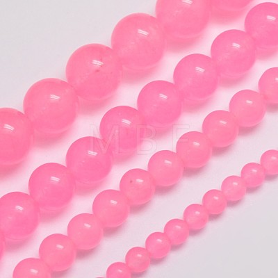 Natural & Dyed Malaysia Jade Bead Strands X-G-A146-6mm-A08-1