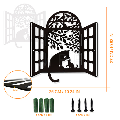 Iron Wall Art Decorations HJEW-WH0067-087-1